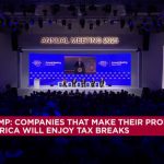 El presidente Donald Trump se dirige al Foro Económico Mundial en Davos