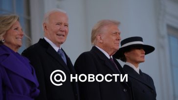 Trump llegó a la Casa Blanca para el tradicional tea party con los Biden