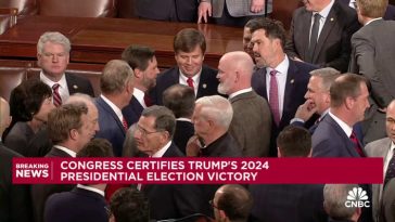 El Congreso certifica la victoria electoral de Trump en 2024