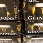 Guinness cans lined up