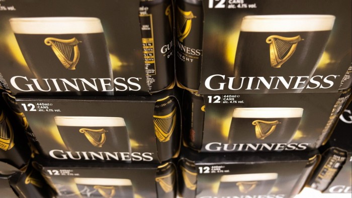 Guinness cans lined up